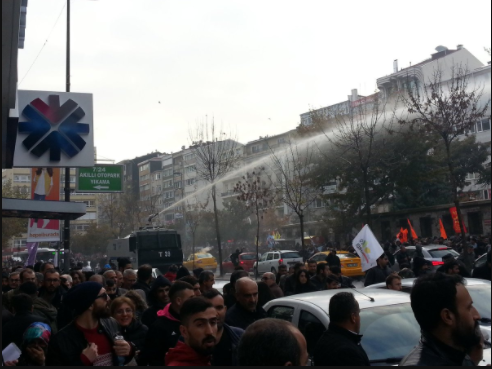 Şişli'deki protesto eylemine polis müdahalesi